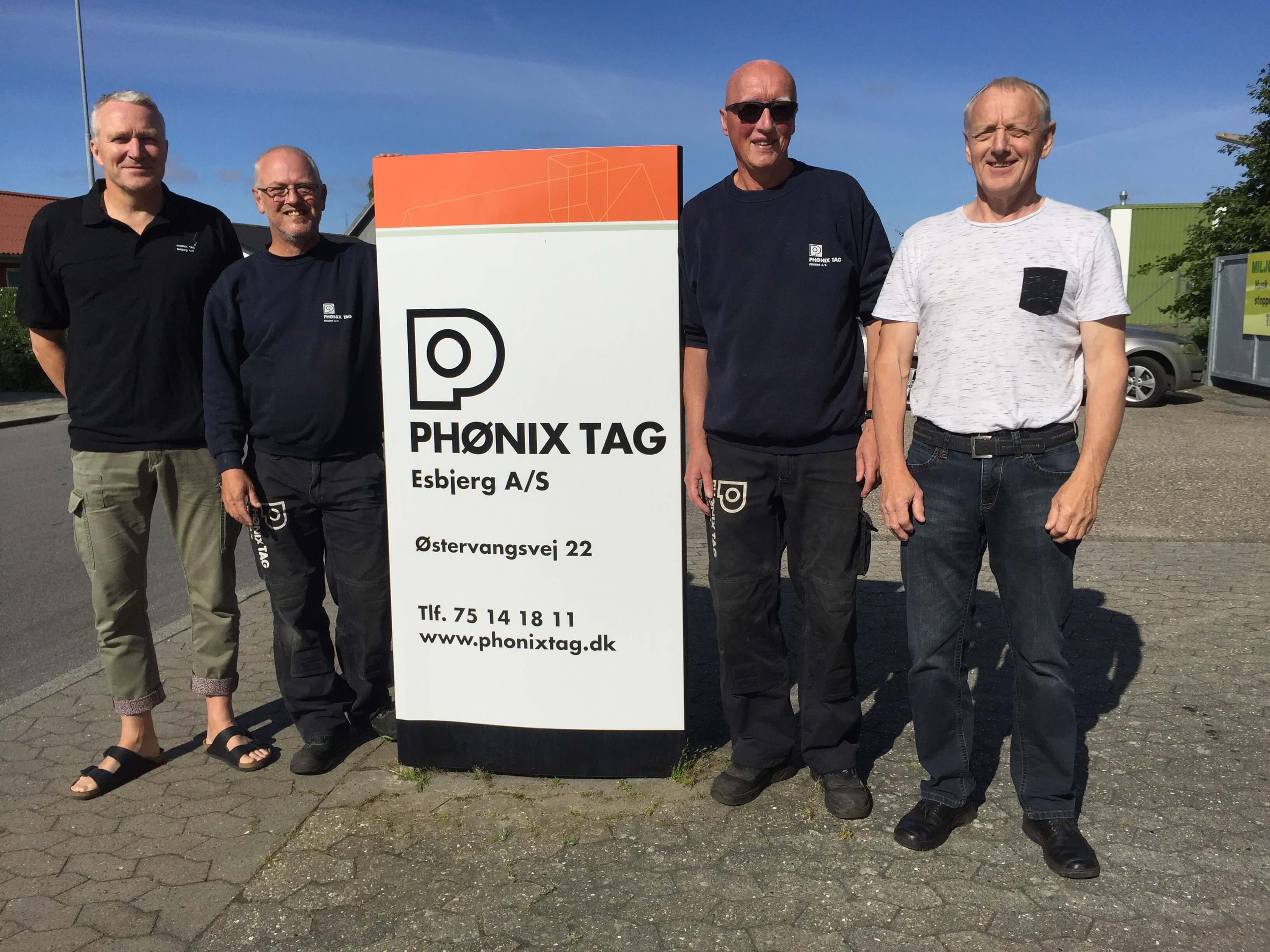 Jubilarer hos Phønix Tag Esbjerg