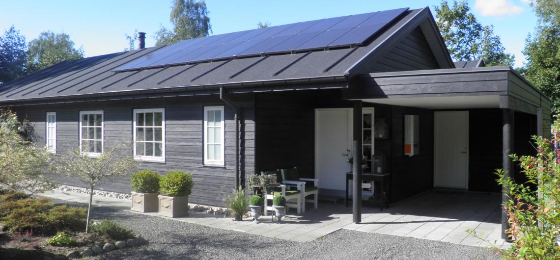 Sommerhus med solceller